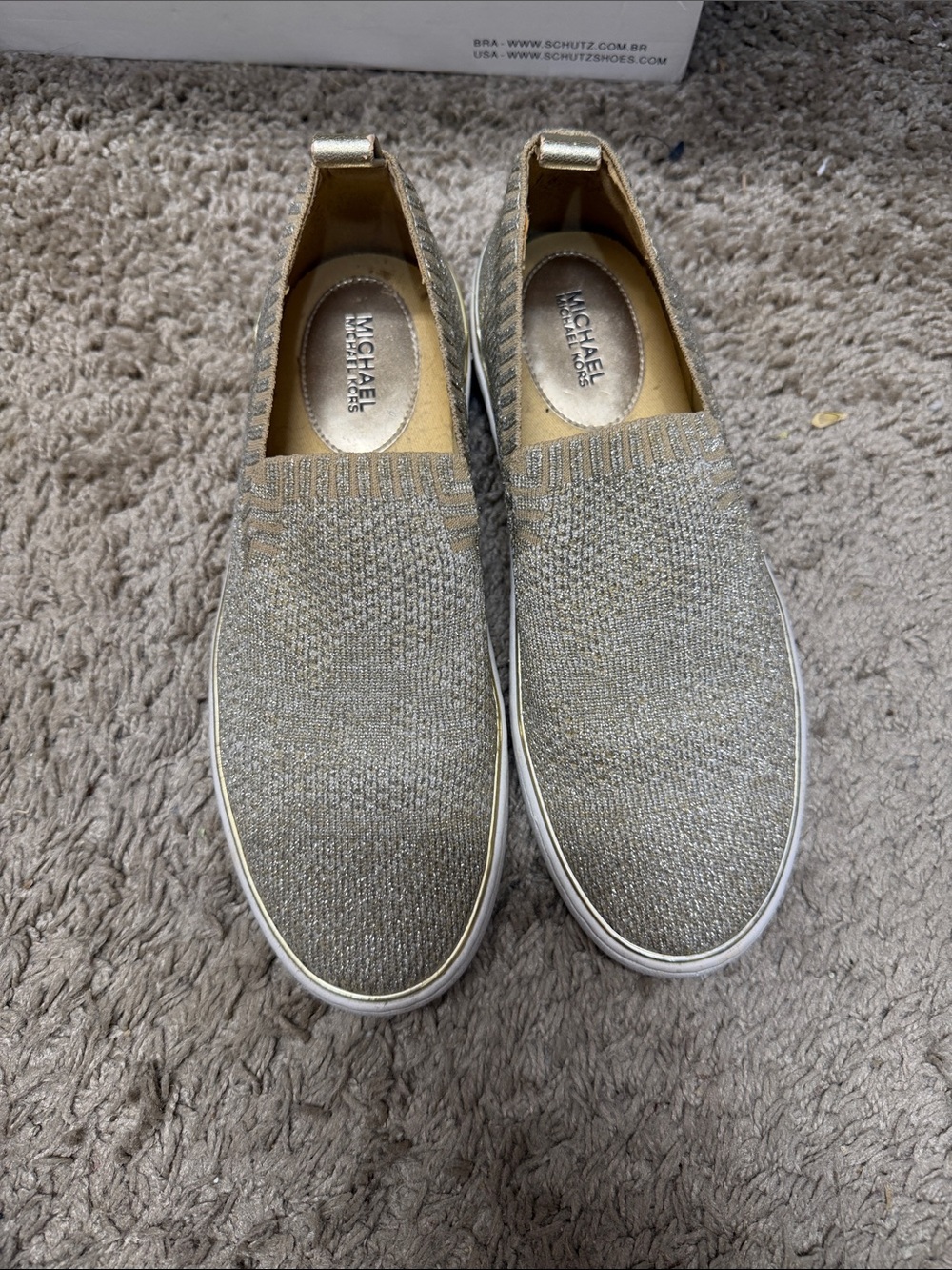 MICHAEL Michael Kors Metallic Gold Slip-On Sneakers